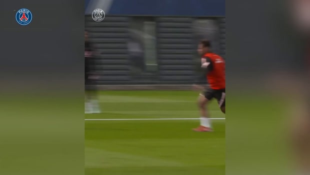 Messi, Neymar and Di Maria train together 